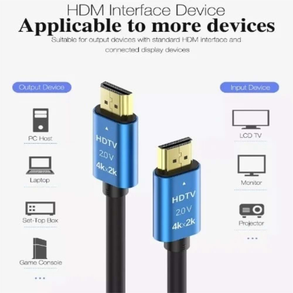 Bawerlink HD-115 HDMI 15 Mt Premium Yüksek Hızlı 2.0 V 4Kx2k Kablo