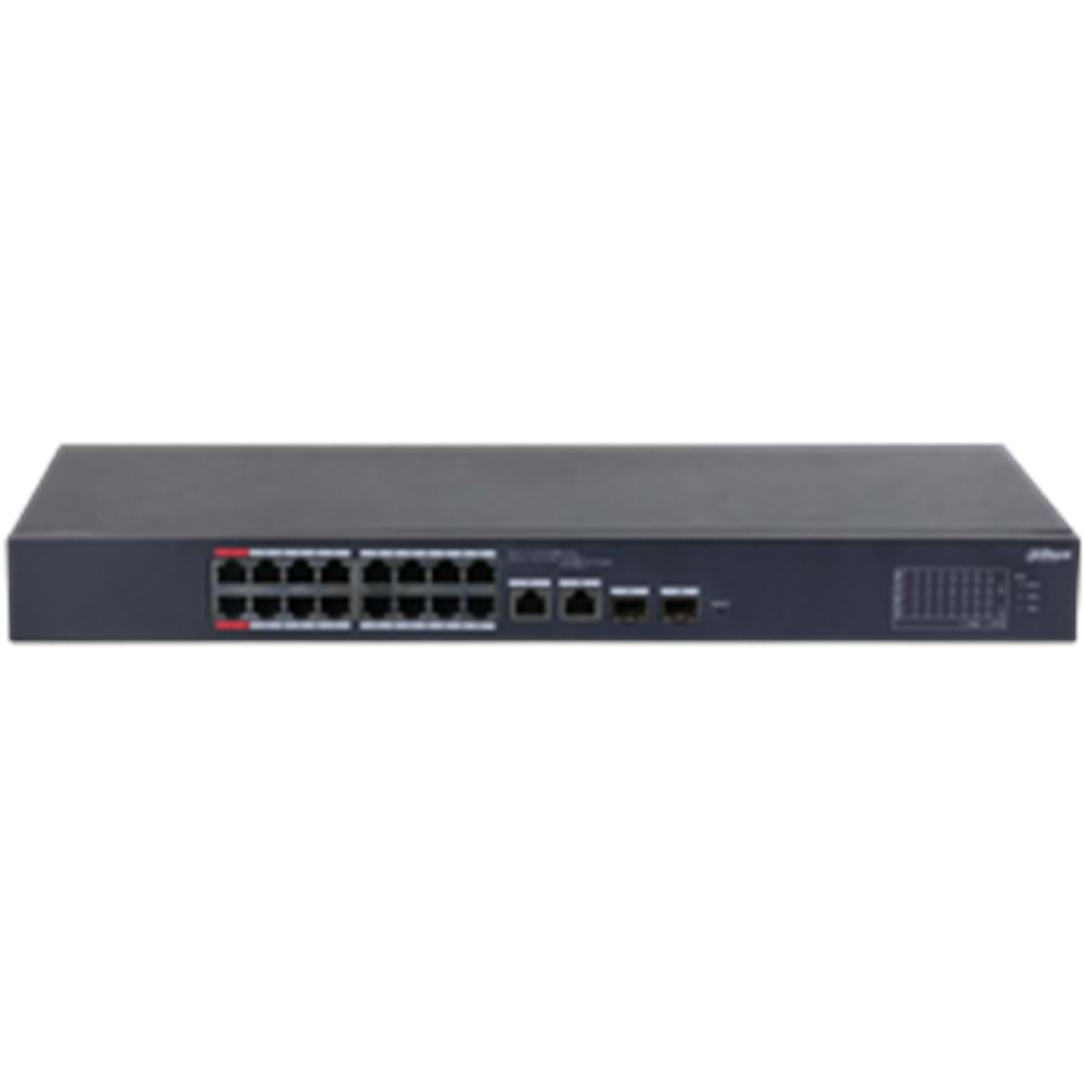 DAHUA CS4218-16ET-135 18 PORT 16xPOE 135W 10/100 +2SFP YONETILEBILIR SWITCH