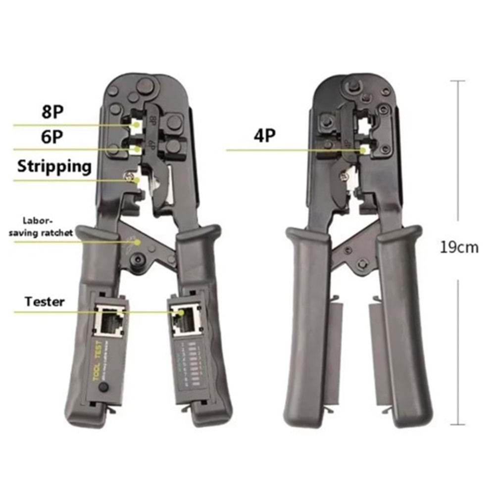 RJ 45 JACK PENSESİ (TOOL TEST MODEL)