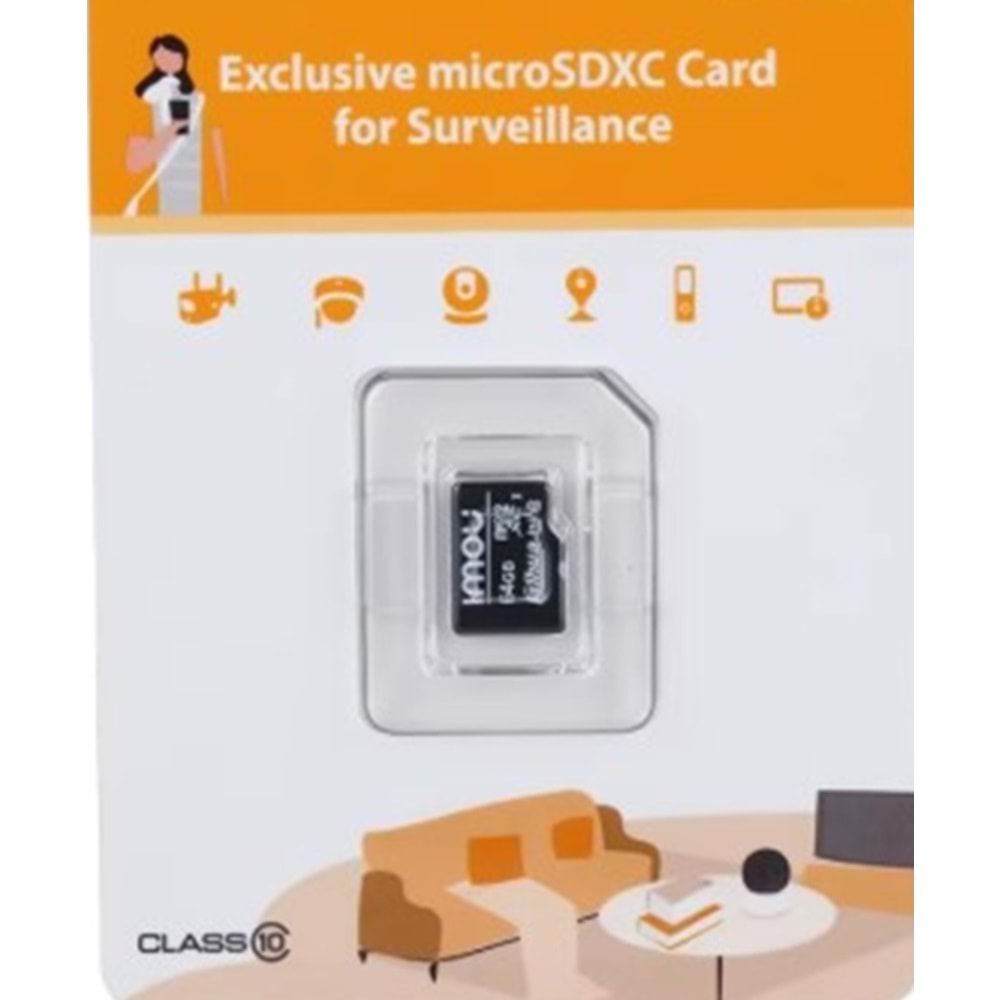 IMOU ST2-64-S1 Micro SD 64 GB Hafıza Kartı
