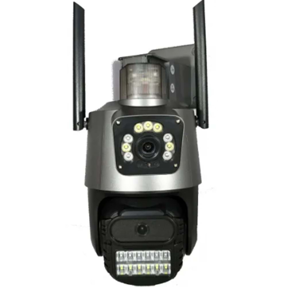 Apronx apx-wp242 6Mp 2.8mm Çift Kamera 19 Led Wifi PTZ