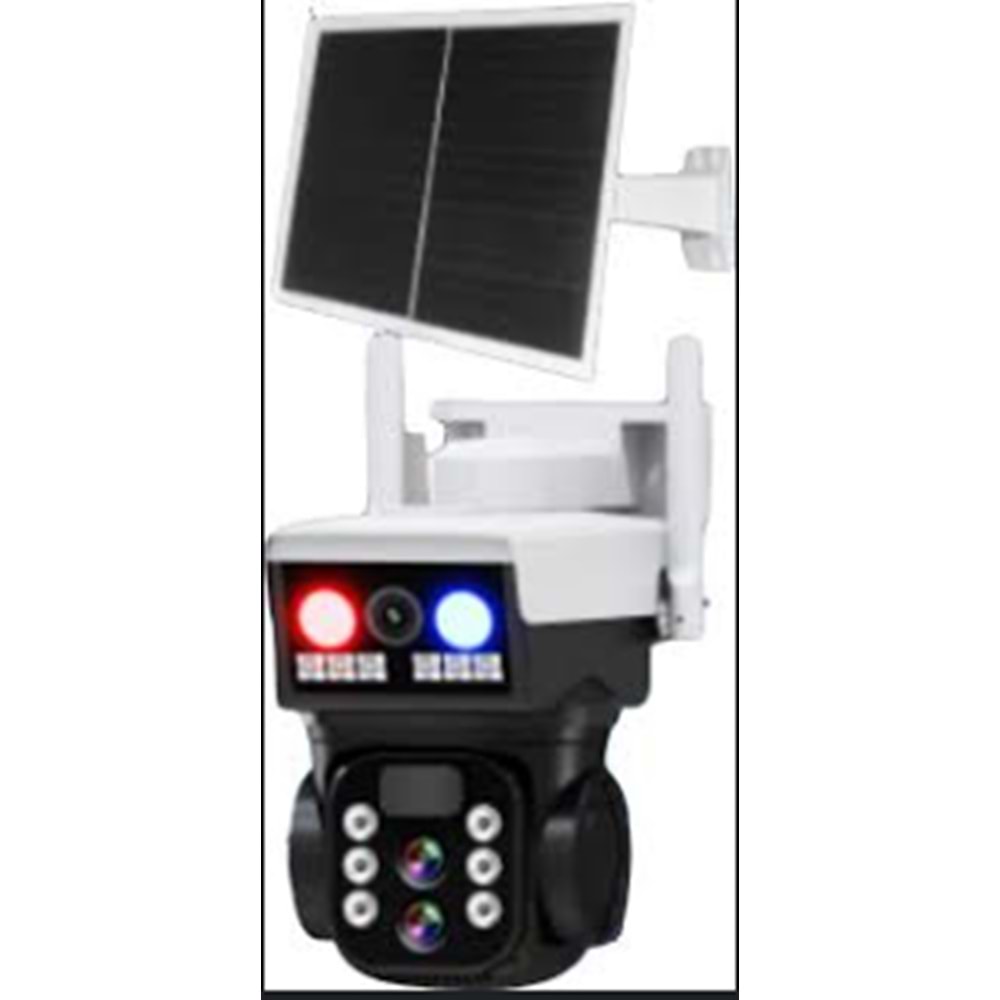 APRONX APX-WP266OZ 6MP 10X ZOOM SOLAR 2.8MM-12MM ÇIFT KAMERA WIFI PTZ