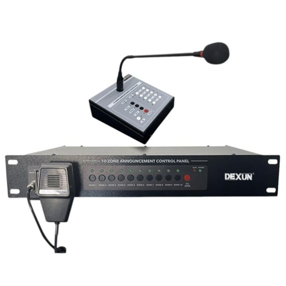 DEXUN D-1170 / D1175 10 BÖLGELİ ACİL MESAJ KAYITLI ANONS KONTROL ÜNİTESİ
