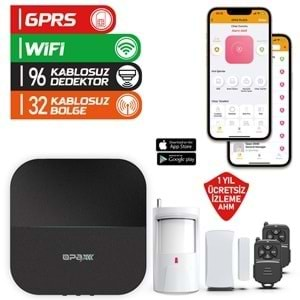 OPAX-W20-S-4G GPRS I GSM I WIFI KABLOSUZ NETWORK ALARM SİSTEMİ (1 YIL AHM ÜCRETSİZ)