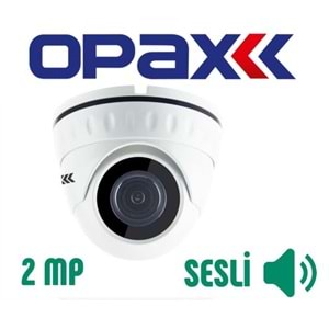 OPAX 1104 2 MP 1080P STARVIS / STARLIGHT IP 3.6MM H264 / H265 DOME KAMERA