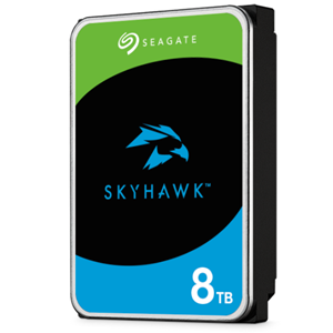SEAGATE SKYHAWK 8 TB 256MB SATA3 180TB/Y RV 7/24 (ST8000VX010)