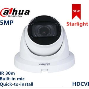 DAHUA HAC-HDW1500TLMQ-0280B-S2 5MP 2.8MM 30M STARLIGHT IR DOME HD-VCI KAMERA