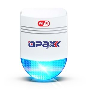 OPAX BGR-12 WIFI KABLOSUZ SİREN ALARM SİSTEMİ MOBİL UYGULAMALI (1 YIL AHM ÜCRETSİZ)