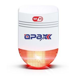 OPAX BGR-12 WIFI KABLOSUZ SİREN ALARM SİSTEMİ MOBİL UYGULAMALI (1 YIL AHM ÜCRETSİZ)