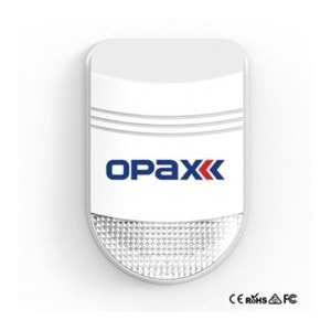 OPAX BGR-10 KABLOLU 48 LED KIRMIZI / MAVİ / KIRMIZI+MAVİ IŞIKLI HARİCİ ALARM SİRENİ V2023