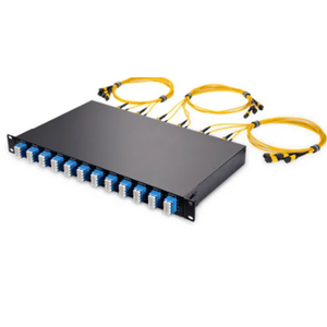 apx-fa101 12 Port Fiber Patch Panel - Kasetli SC/DX/12Core/Metal)