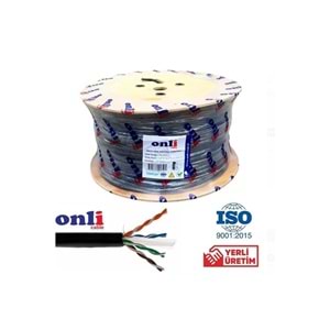 ONLİ CAT6 ÇİFT KATMAN İZOLE 24 AWG DIŞ ORTAM KABLO 305 MT