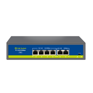 NOVACOM NVC-HIF0420FBL-C 4PORT POE 2 PORTUPLİNK 10/100Mb POESWİTCH
