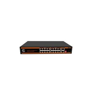 NOVACOM ND-HP1621AG-16*10/100M bit ports,2*100/1000M Uplink,1*Giga SFP slot Watchdog POE Switch