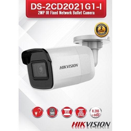 HIKVISION DS-2CD2021G1-I 2MP 4MM IR BULLET POE IP KAMERA