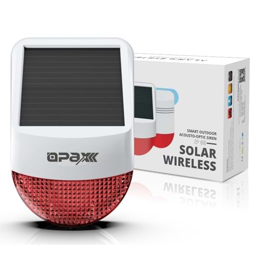 OPAX BGR-35 SOLAR DIŞ ORTAM SİREN / MESAFE ARTIRICI REPEATER / ALARM SİSTEMİ 3 IN 1
