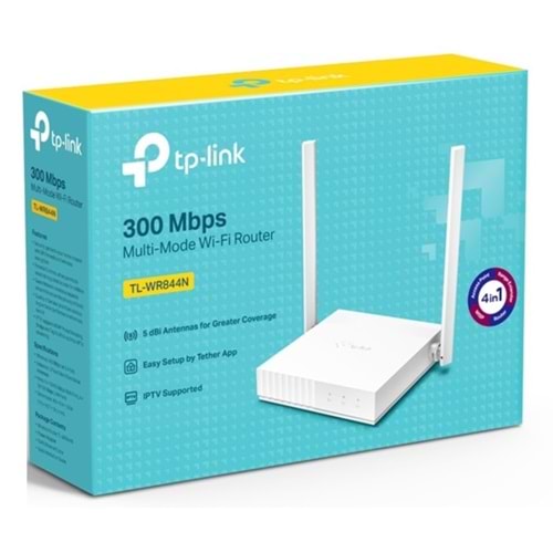 TP LİNK TL-WR 844 N 300MBPS MULTİMODE WİFİ ROUTER
