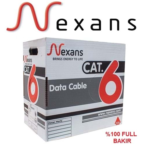 NEXANS CAT6 305 METRE NETWORK KABLO (FULL BAKIR)