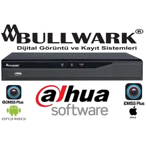 BULLWARK BLW-U6032-D832 Kanal 12MP H.265 8 Disk Network Kayıt Cihazı
