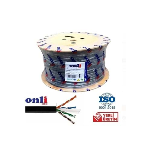 ONLİ CAT6 ÇİFT KATMAN İZOLE 24 AWG DIŞ ORTAM KABLO 305 MT