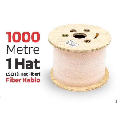 POWERMASTER FIBER CABLE LSZH (ONE LINE FIBER) - FİBER KABLO 1 HAT LSZH 1000 METRE (ONE LINE FIBER)