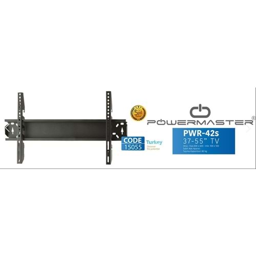 POWERMASTER PWR-42S 40 - 75SABİT KİLİTLİ LCD-LED TV DUVAR ASKIAPARATI