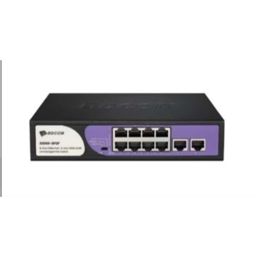 BDCOM S1000-8P2F 8 PORTPOE +2 UPLINK 100M SWITCH