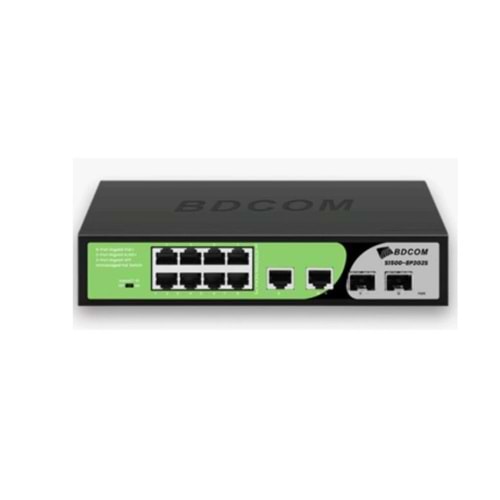 BDCOM S1500-8P2G 8-PortGigabit PoE+ 2-Port Gigabituplink RJ45 , desktop/rackmounted,90W