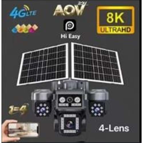 O-KAM ZR-Z7PLUS 4G 9MP 4 LENS SOLAR KAMERA