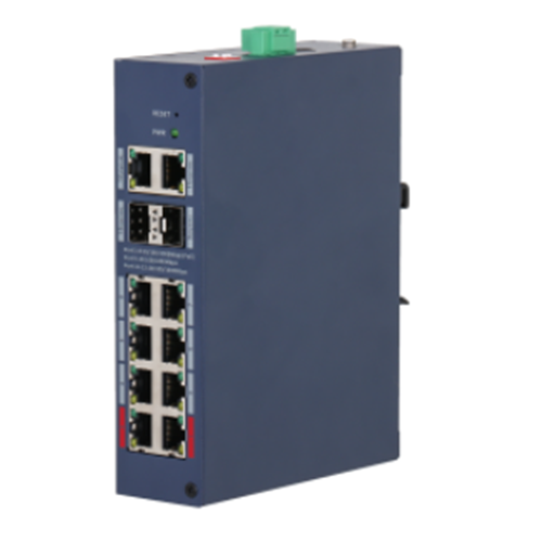 DAHUA CHS4212-8GT-110 12 PORT 10/100/1000 8xPOE 110W 2xRJ45 10/100/1000 2xSFP 100/1000 UPLINK HI-POE YONETILEBILIR SWITCH