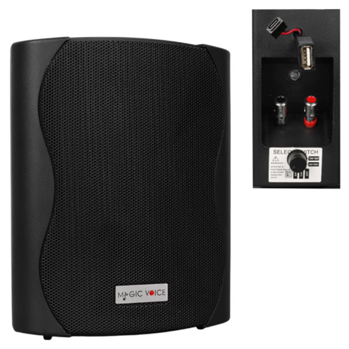 F-LHY4S(BLACK)(SWITH TRANSFORMER)(WITH USB) - MAGICVOICE F-LHY4S 10 CM 4 İNC 10 WATT (MAX:150W) SİYAH TEKLİ USB Lİ TRAFOLU SÜTUN HOPARLÖR