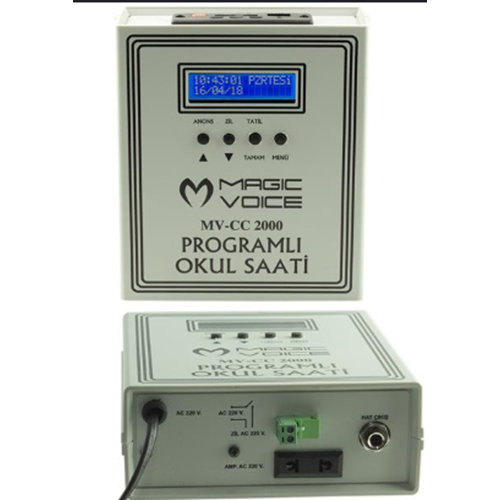 MAGIC VOICE MV-CC200: USB OKUL ZİLSAATİ(DUVAR TİPİ)