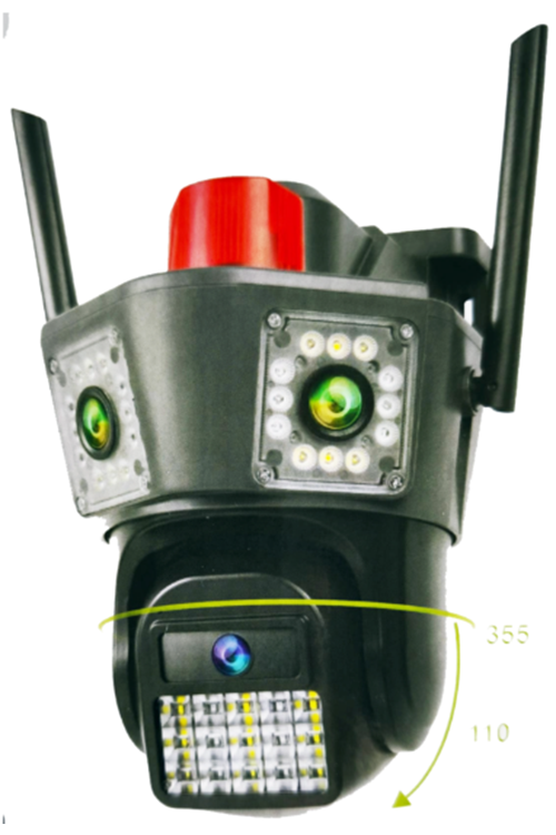 Apronx apx-wpg490 9Mp 3.6mm Üç Kamera 42 Led Wifi PTZ