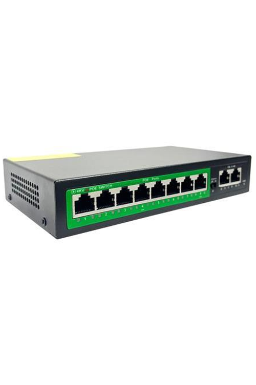 GABBLE GAB-P82MG 8X100M 8PORT+2X SFP SWICH 96W SWICH