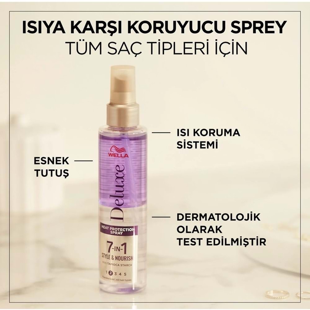 Wella Deluxe Bukle Saç Sprey 150 ML Isıya Karşı Koruma