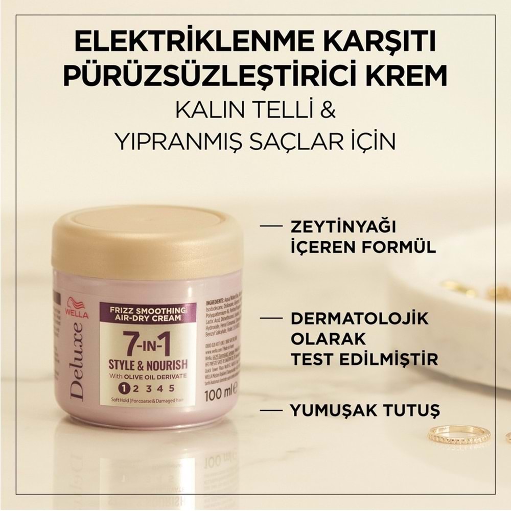 Wella Deluxe Bukle Saç kremi 150 ML Elektiriklenme Karşıtı