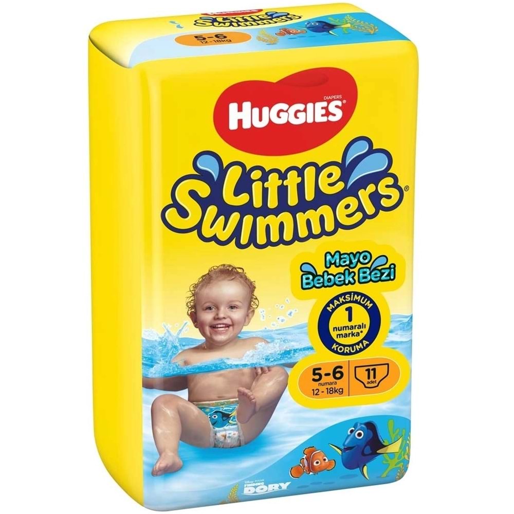 Huggıes Little Swımmers Mayo Bebek Bezi 5-6 Beden 12-18 KG Tekli İç Adet 11