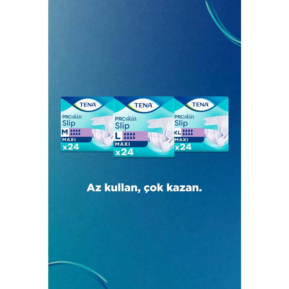 Tena Proskin Slip Maxi Bel Bantlı Yetişkin Bezi XL - Ekstra Large - Extra Large 24 Adet
