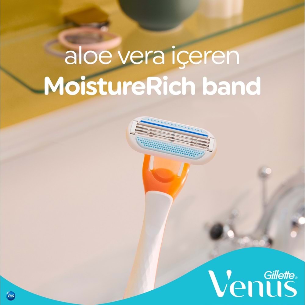 Gillette Venus Riviera Kullan At Kadın Tıraş Bıçağı (Pk İç Adeti 2 Adet)