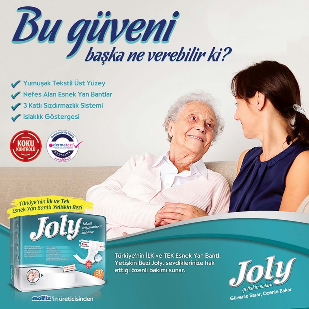 Joly Yetişkin Bezi Bel Bantlı M - Orta - Medium 30 Adet