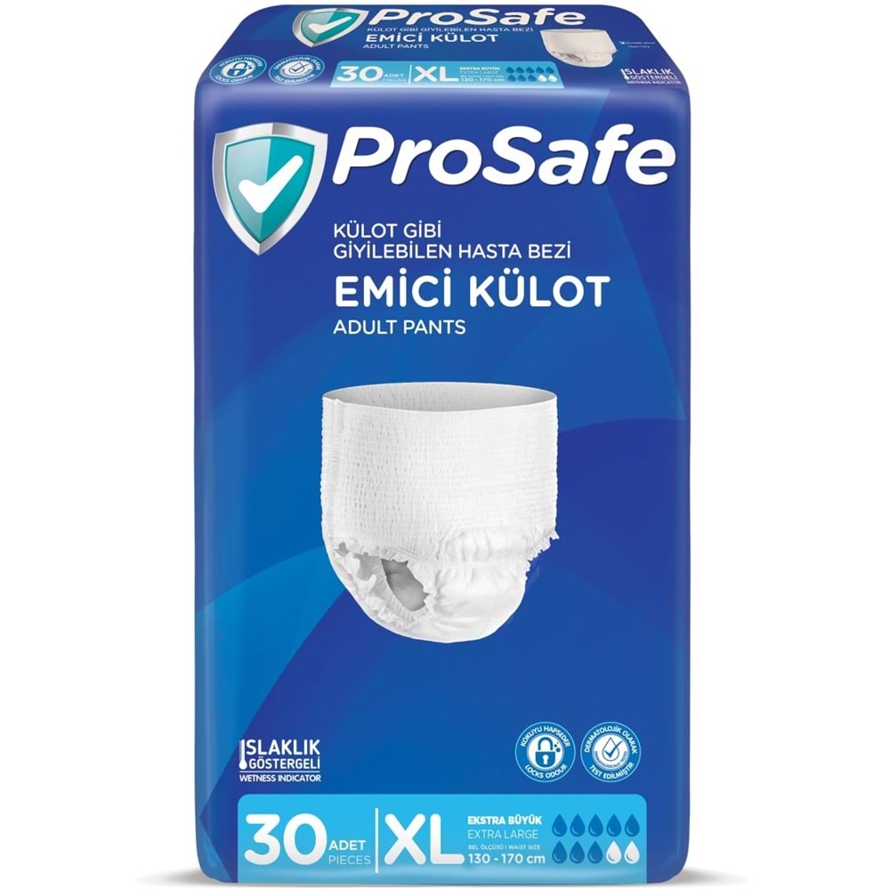 Prosafe Emici Külot Yetişkin Bezi XL - Ekstra Büyük - Extra Large 30 Adet Tekli Pk