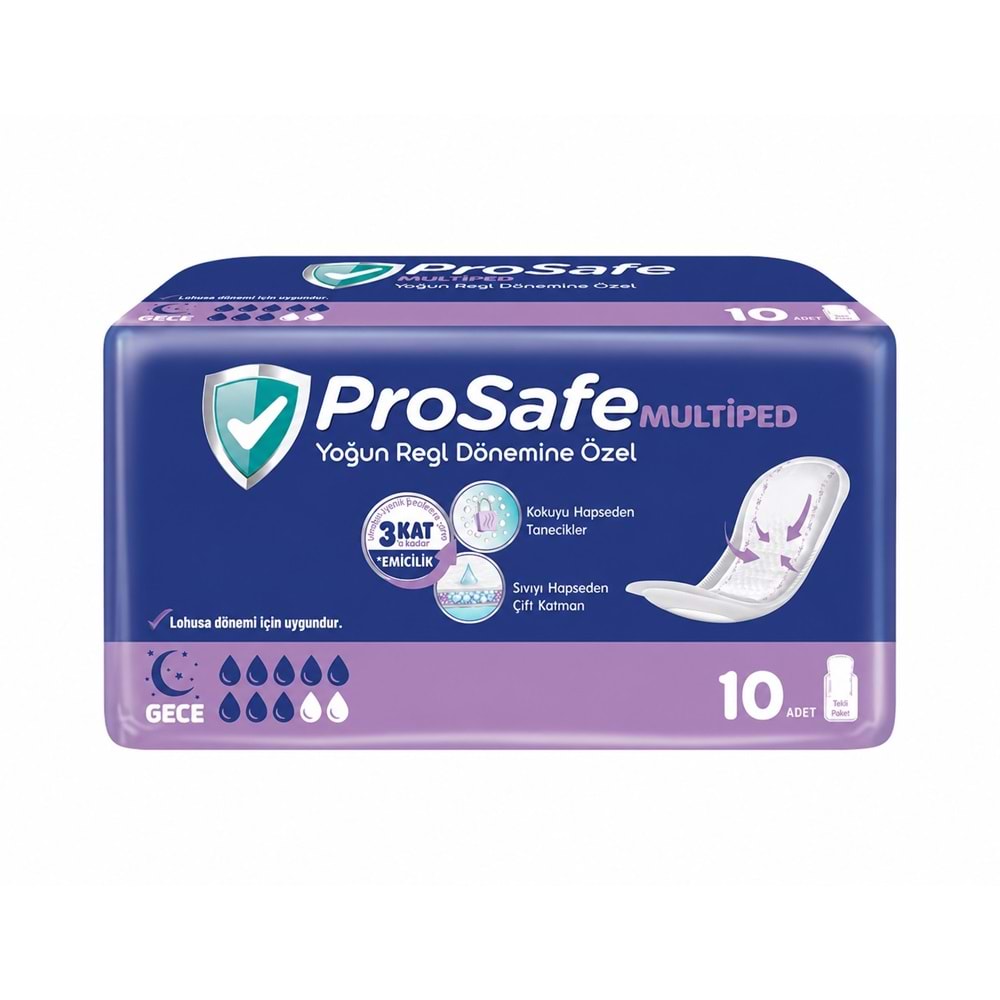 Prosafe Multiped Regl - Mesane - Lohusa Pedi M - Medium - Orta Gece (İç Adet 10) Tekli Pk