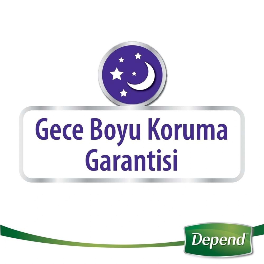 Depend Emici Külot Yetişkin Bezi XL Extra Büyük (İç Adet 9 Adet)