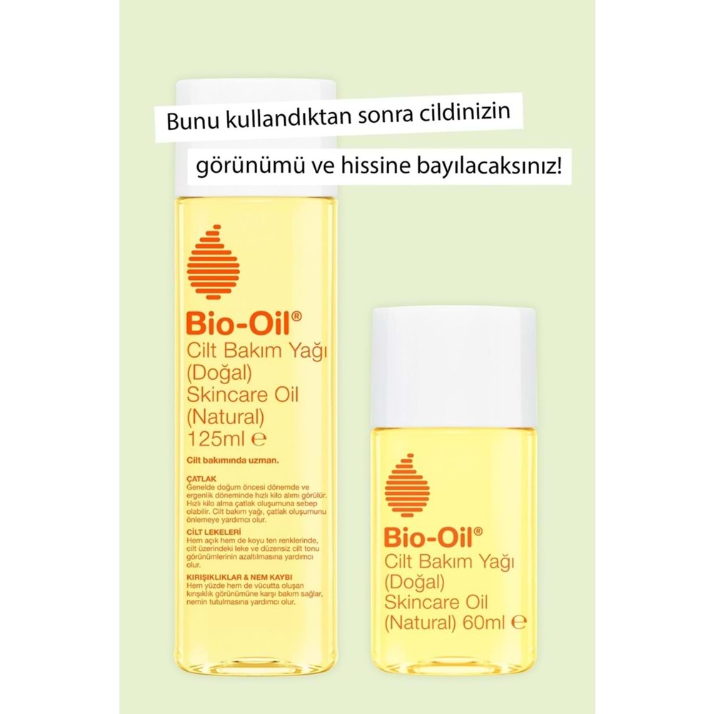 Bio-Oil %100 Natural Çatlak & Leke Karşıtı Nemlendirici Doğal Cilt Bakım Yağı 125ML (4 Lü Set)