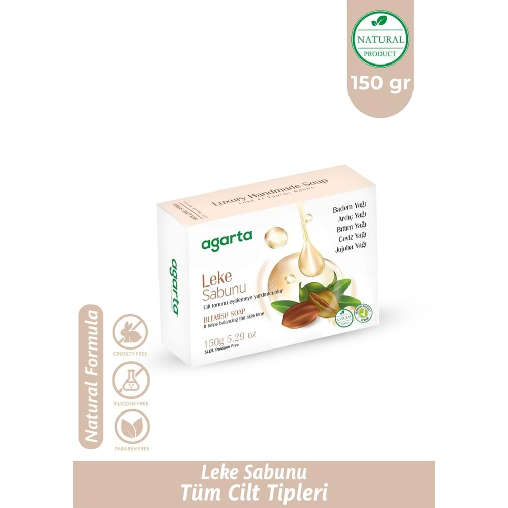 Agarta El Yapımı Doğal Sabun 150GR Leke