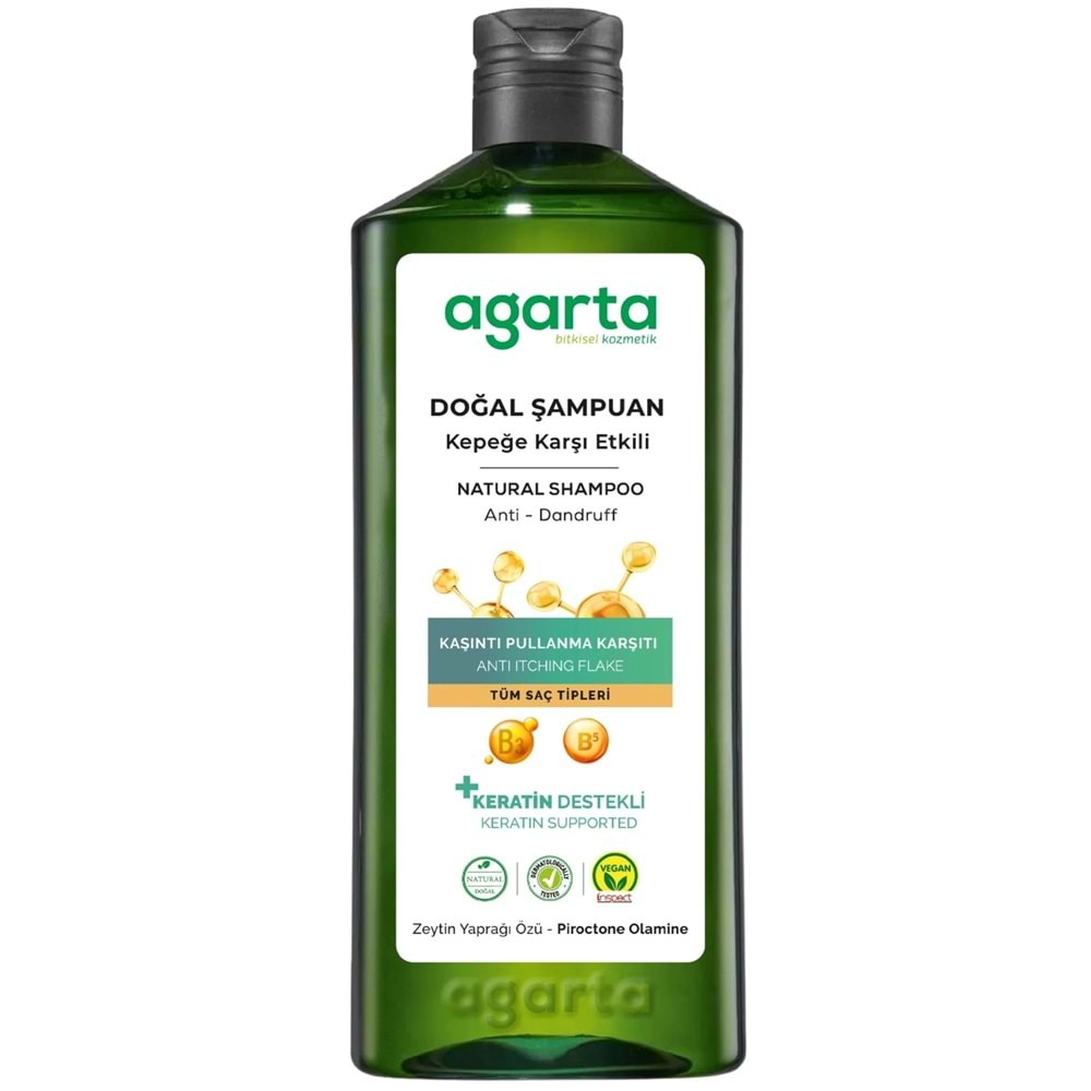 Agarta Doğal Şampuan 400 ML Kepek Karşı Etkili - Kaşıntı Pullanma Karşıtı
