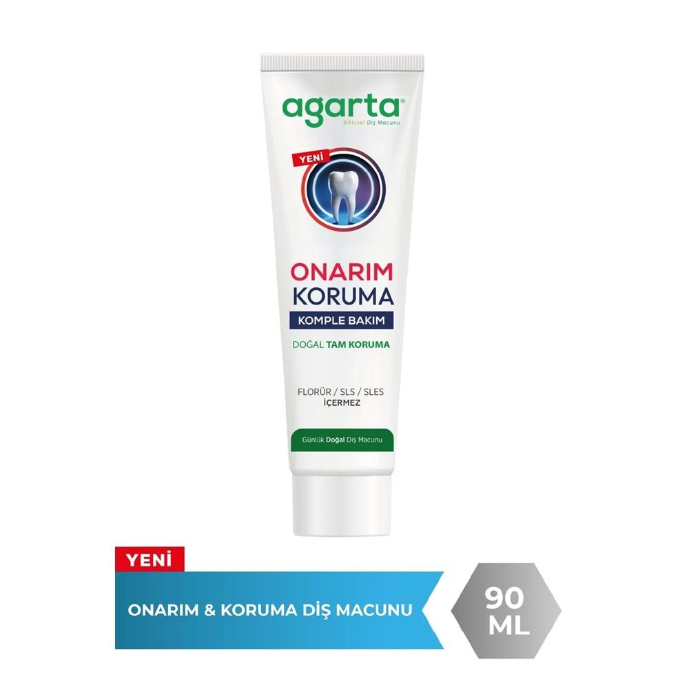 Agarta Doğal Tam koruma Diş Macunu 90 ML Onarım & Koruma