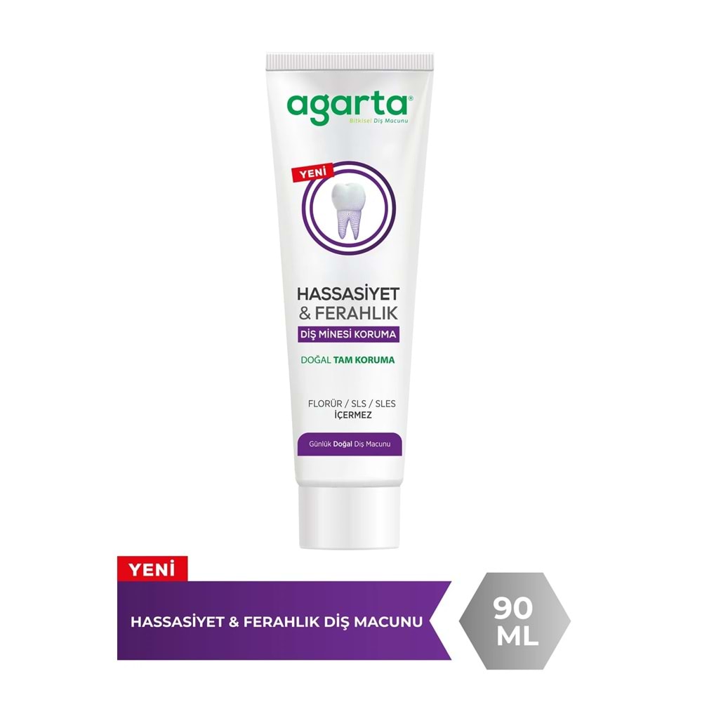Agarta Doğal Tam koruma Diş Macunu 90 ML Hassasiyet & Ferahlık