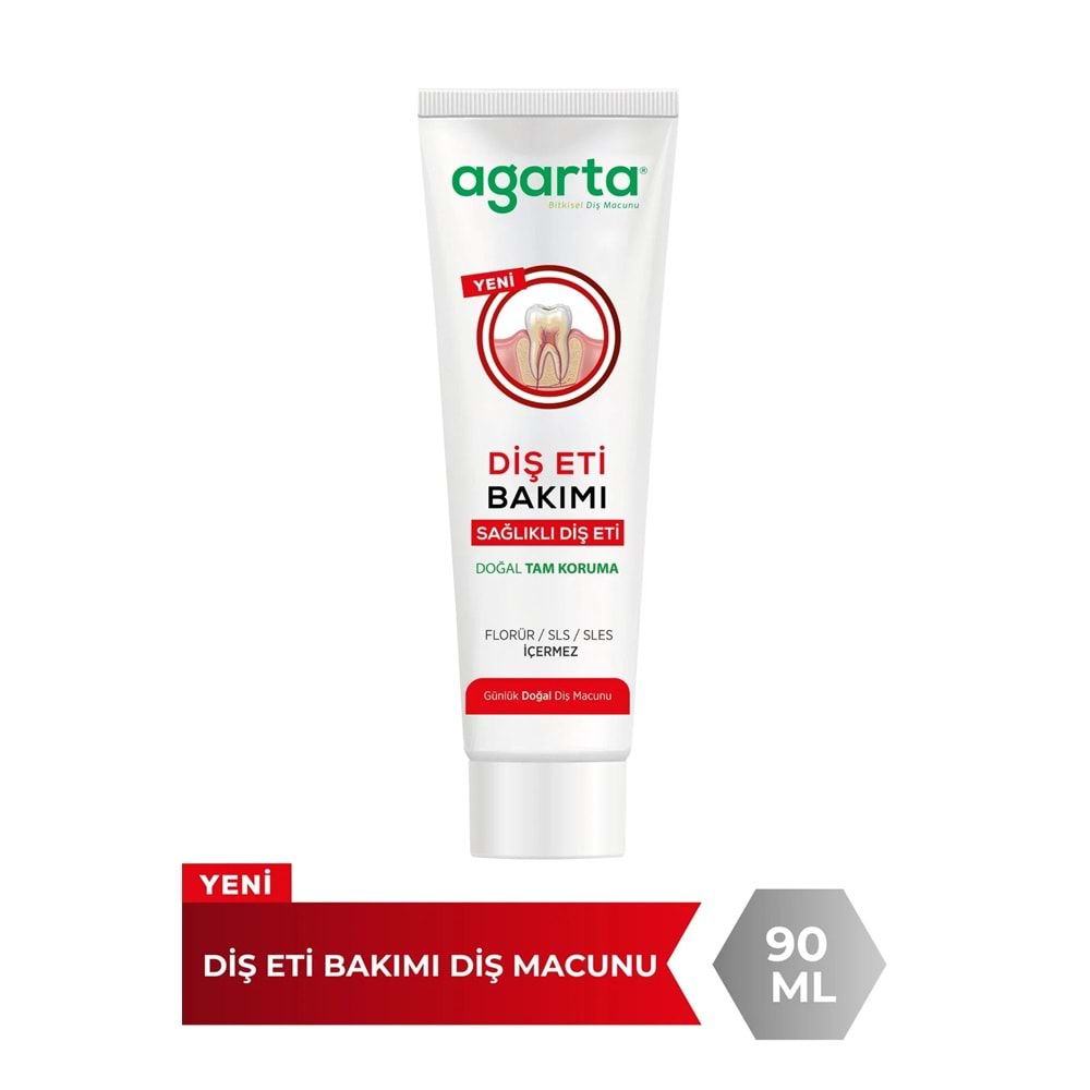 Agarta Doğal Tam koruma Diş Macunu 90 ML Diş Eti Bakımı & Plak Karşıtı