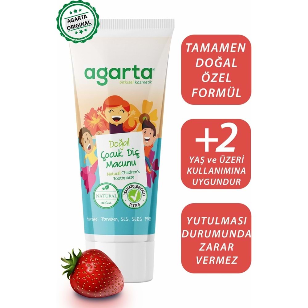 Agarta Doğal Diş Macunu 75ML Çocuk (6 Lı Set)